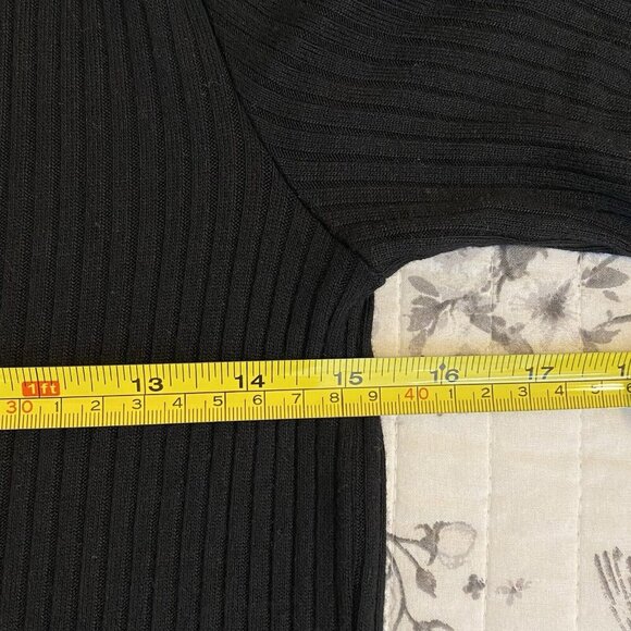 REFORMATION Jeans Black Camille Ribbed Knit Button V-Neck Stretchy Jumpsuit XS - Picture 10 of 13